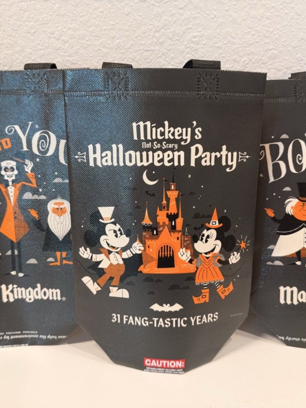 Disney World Mickey's Not So Scary Halloween Party 2026 Treat Bags Set of 3